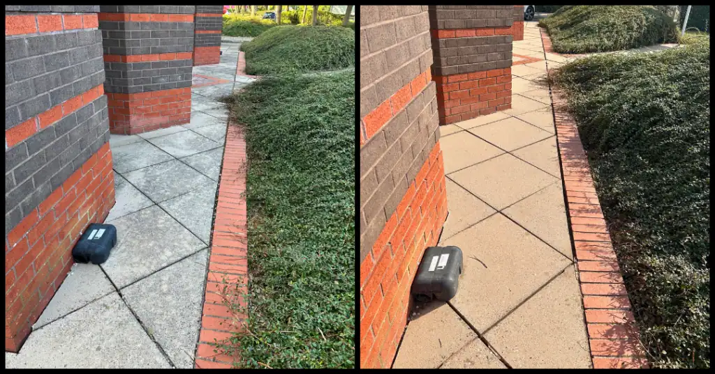 Pressure washing in action in ST4