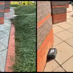 Pressure washing patio in Stoke-on-Trent – restored clean finish.