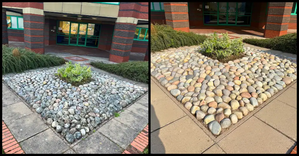 Driveway before pressure washing ST6