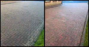 Driveway before pressure washing ST19